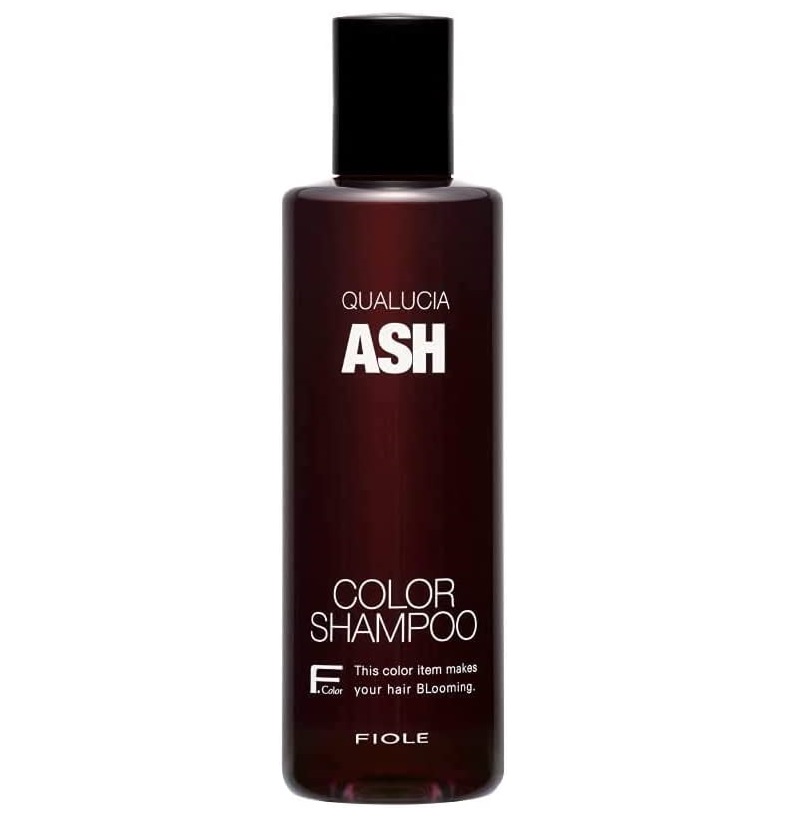 日本 FIOLE Qualucia ASH Color Shampoo 250ml 補色去黃洗髮水-灰色