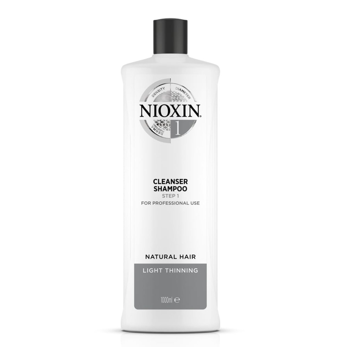 1號防脫髮洗髮露Cleanser Shampoo(纖細、中至稀疏髮量)1L(送泵)