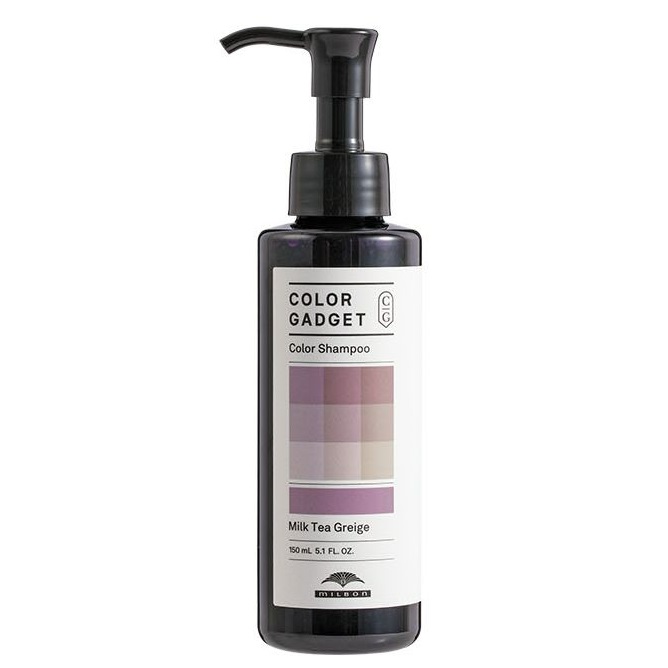 Milbon 日本Color Gadget Color Shampoo(Milk Tea Greige)150ml 奶茶灰補色洗髮水