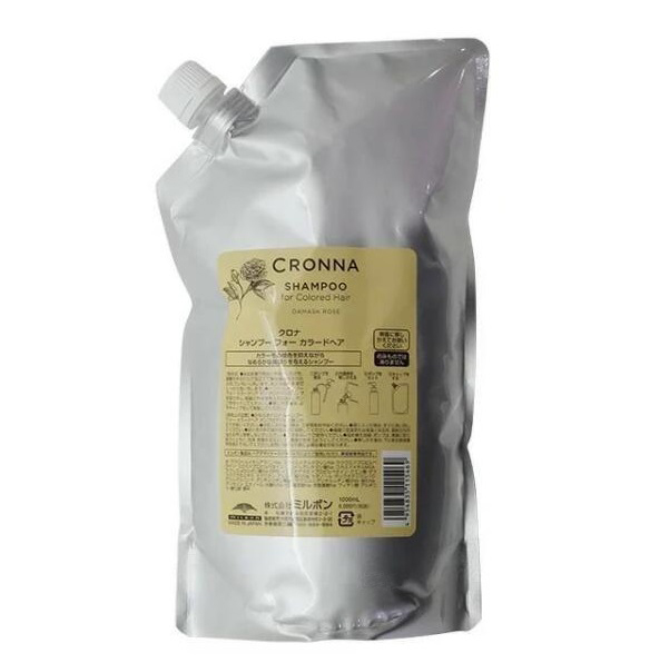 Milbon 日本 Cronna Shampoo 1000ml 大馬士革玫瑰護色洗髮水
