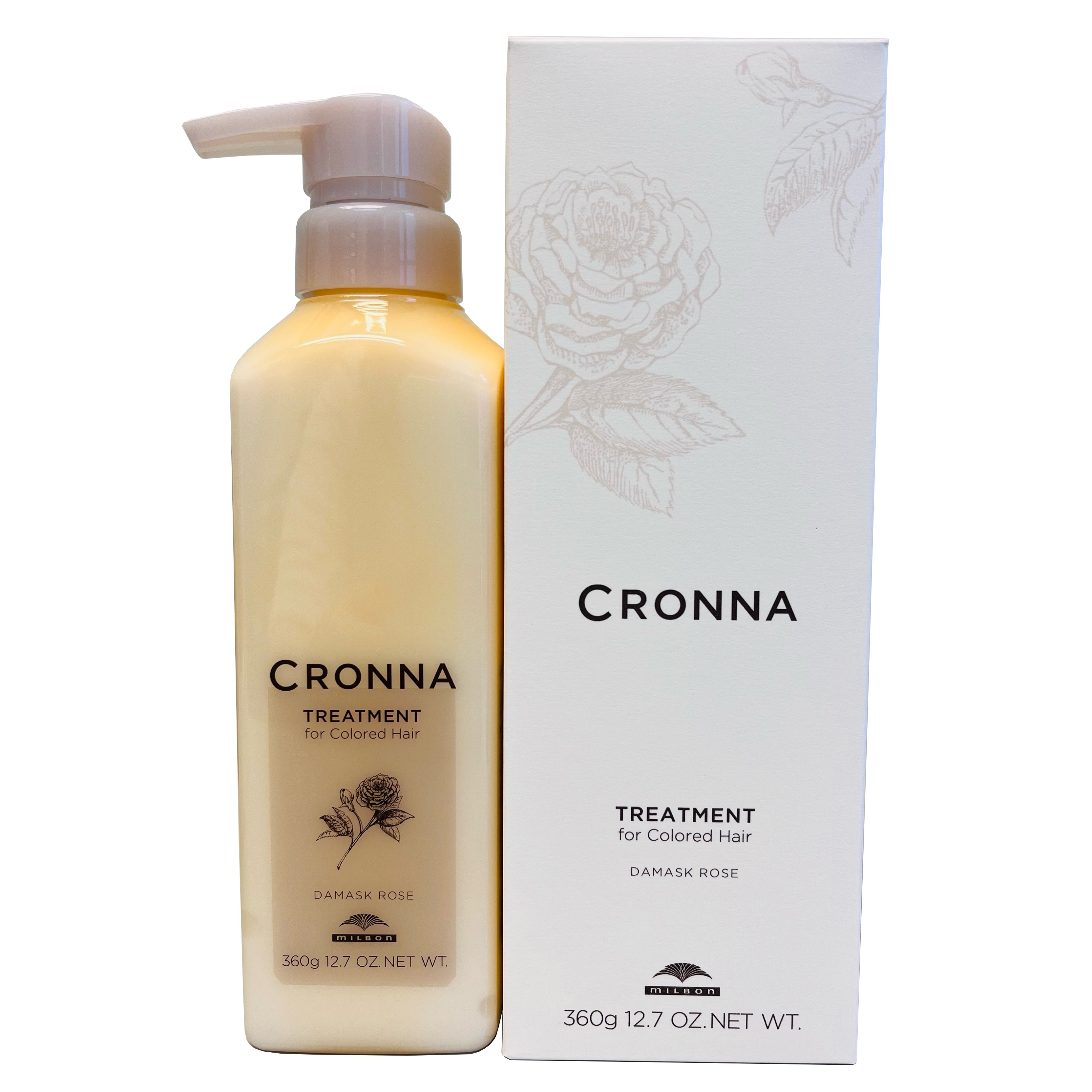 Milbon 日本 Cronna Treatment 360g 大馬士革玫瑰護色修護素