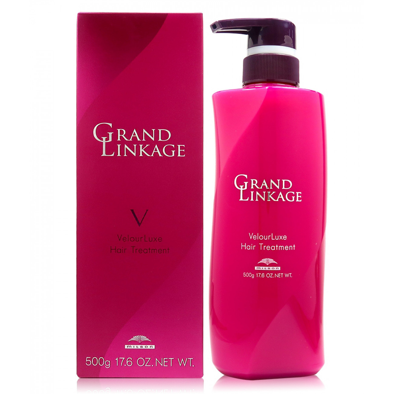 Milbon 日本Grand Linkage VelourLuxe Hair Treatment(For Hard/Frizzy Hair)500g 潤澤修護素(適合粗硬/捲曲髮質)