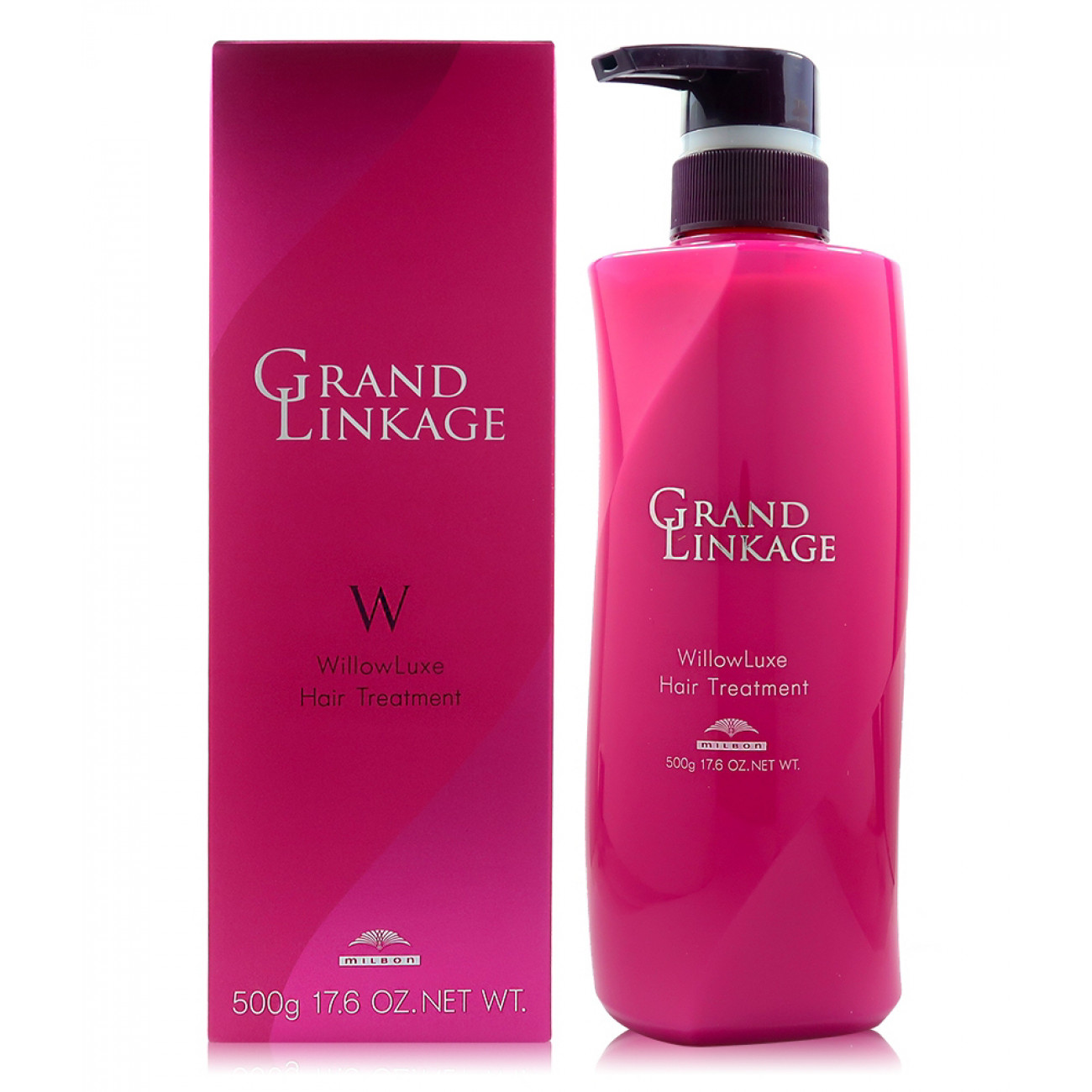 Milbon 日本Grand Linkage WillowLuxe Hair Treatment(For Normal Hair)500g 柔韌修護素(適合普通髮質)