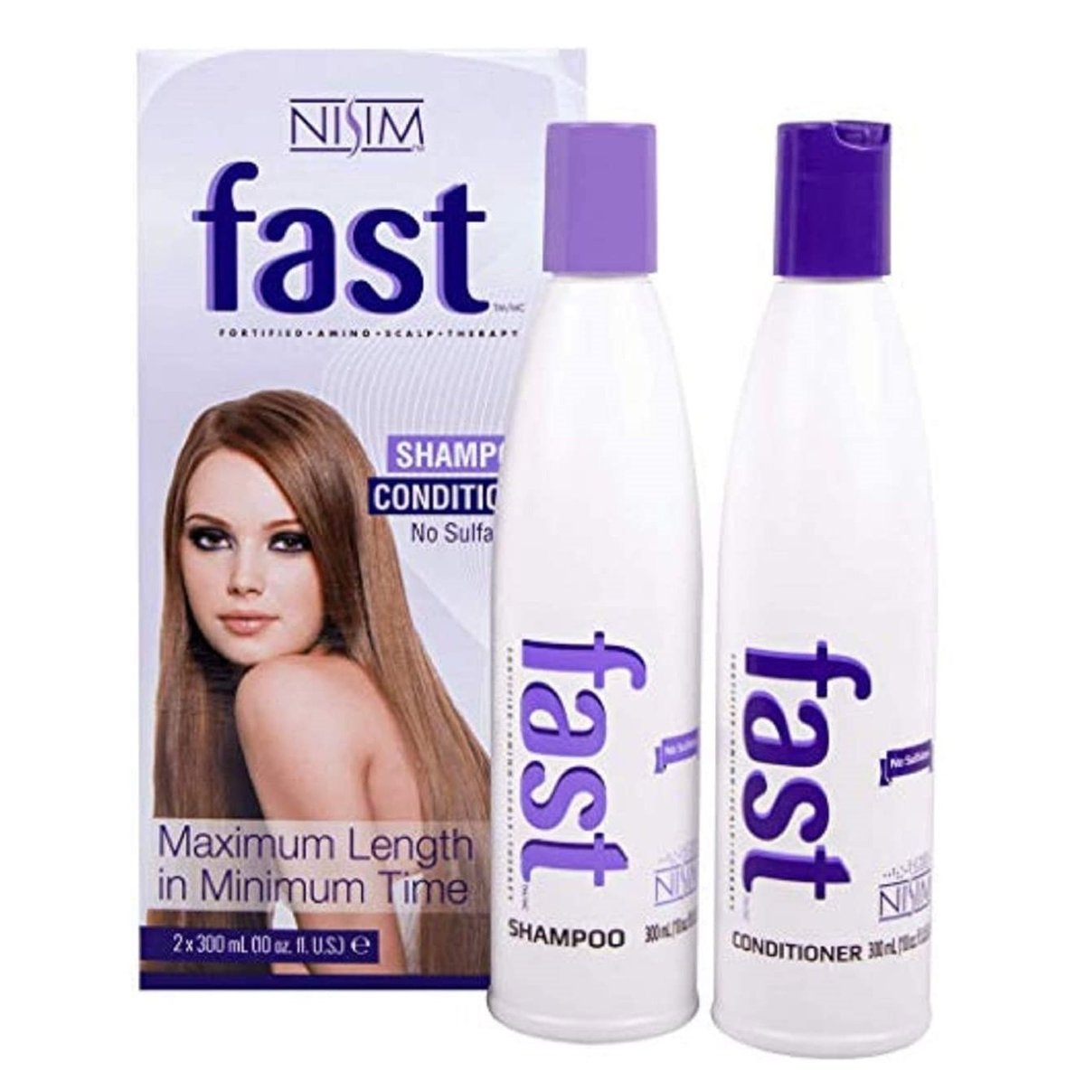 Nisim 利絲極速強化增長洗護套裝 300ml x2