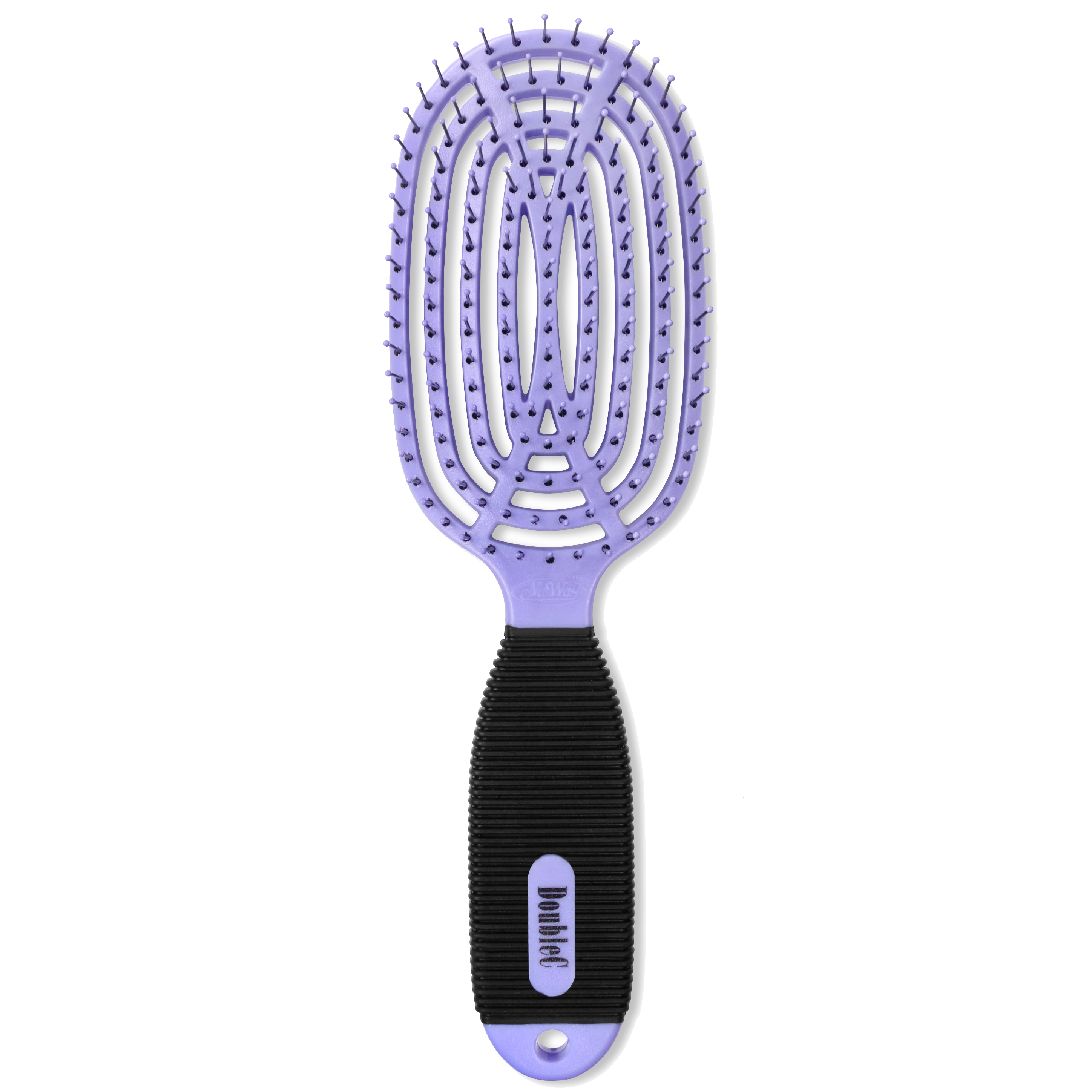 NuWay4Hair施魔梳 (Double C 系) Curved Detangler Brush (淺紫) (Purple)