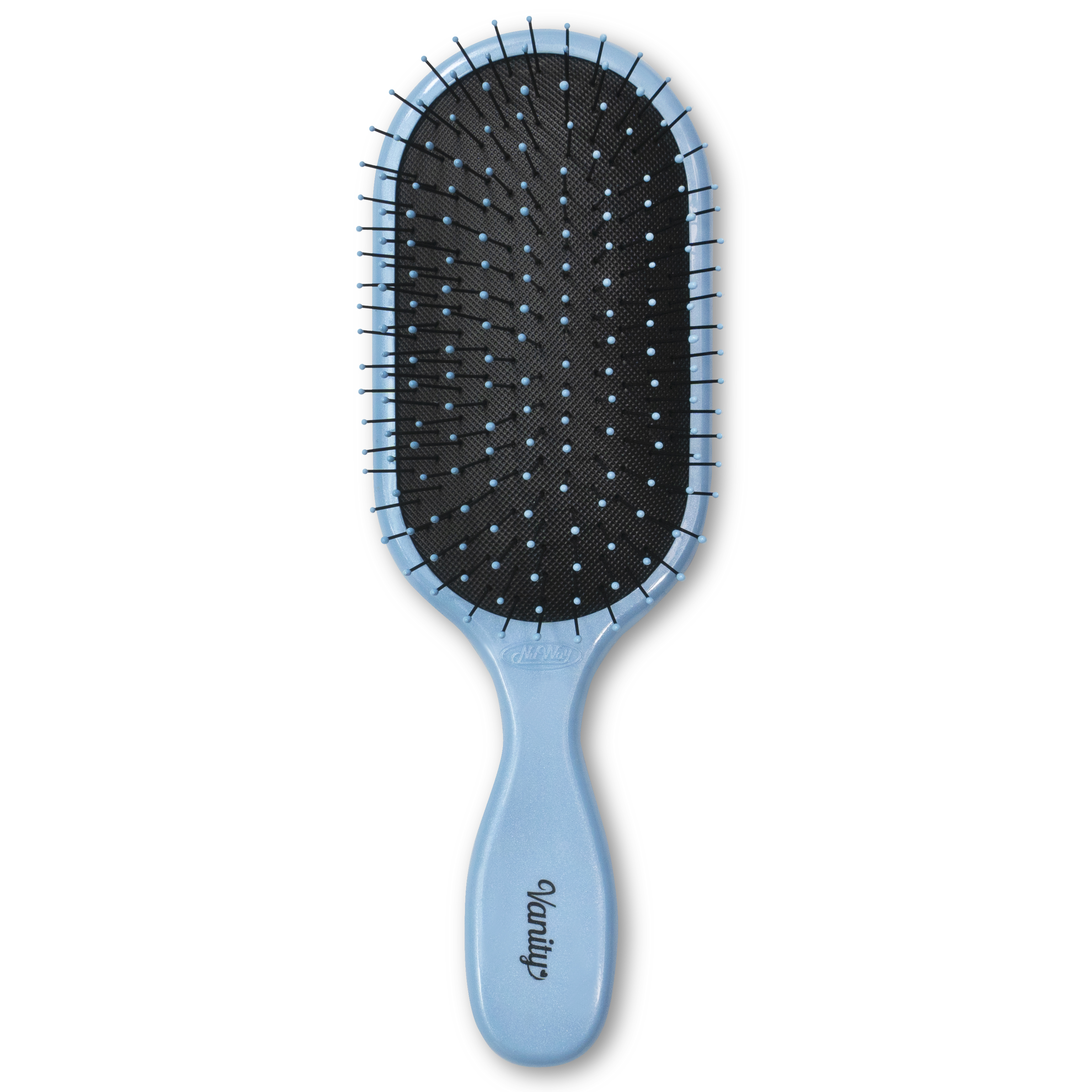 NuWay4Hair施魔梳 (Vanity 系/ 氣墊) Detangling Brush (珠光藍色)