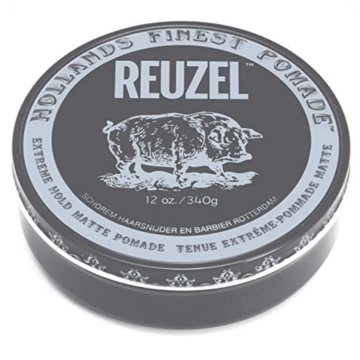 Reuzel Extreme Hold Matte Pomade 灰豬超強水性啞色髮泥12oz / 340g