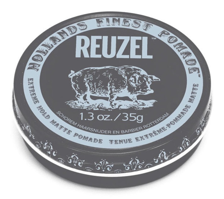 Reuzel Grey Pomade Extreme Hold Matte 灰豬超強水性啞髮泥 1.3oz/ 35g