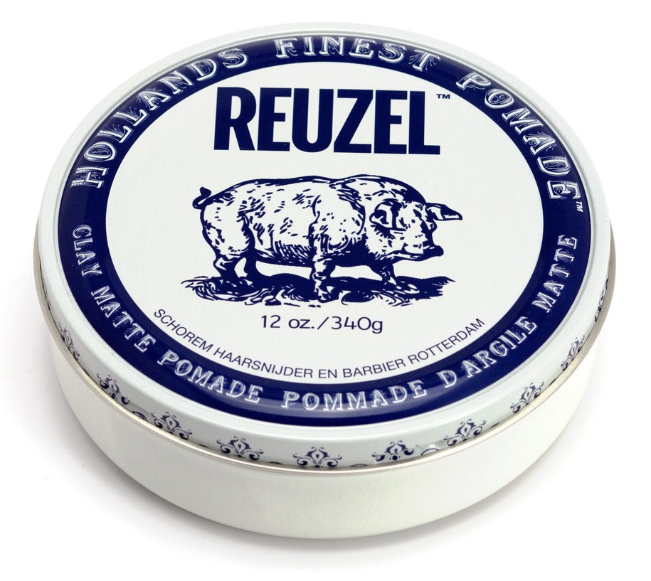 Reuzel White Clay Matte Pomade 白豬強力水性啞色髮泥 12oz/ 340g
